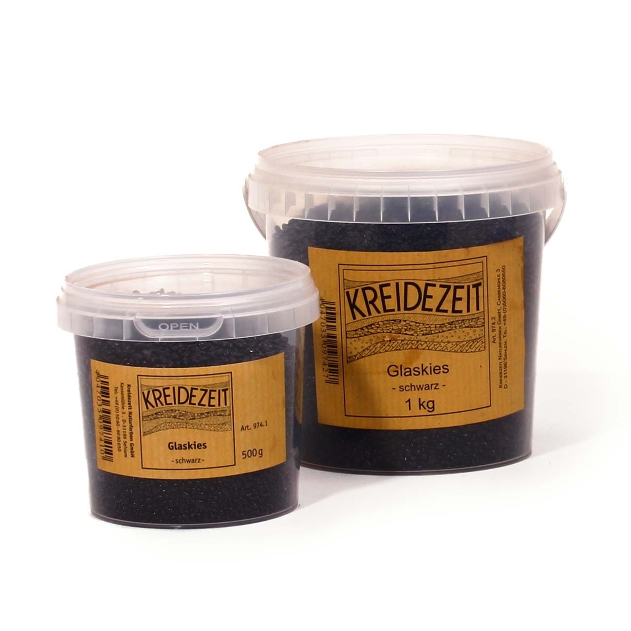 Kreidezeit Glaskies schwarz 500g