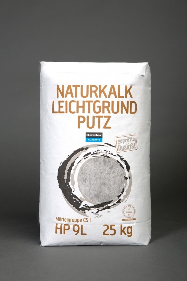 Hessler HP 9L - Naturkalk-Leichtgrundputz  25 kg-Sack