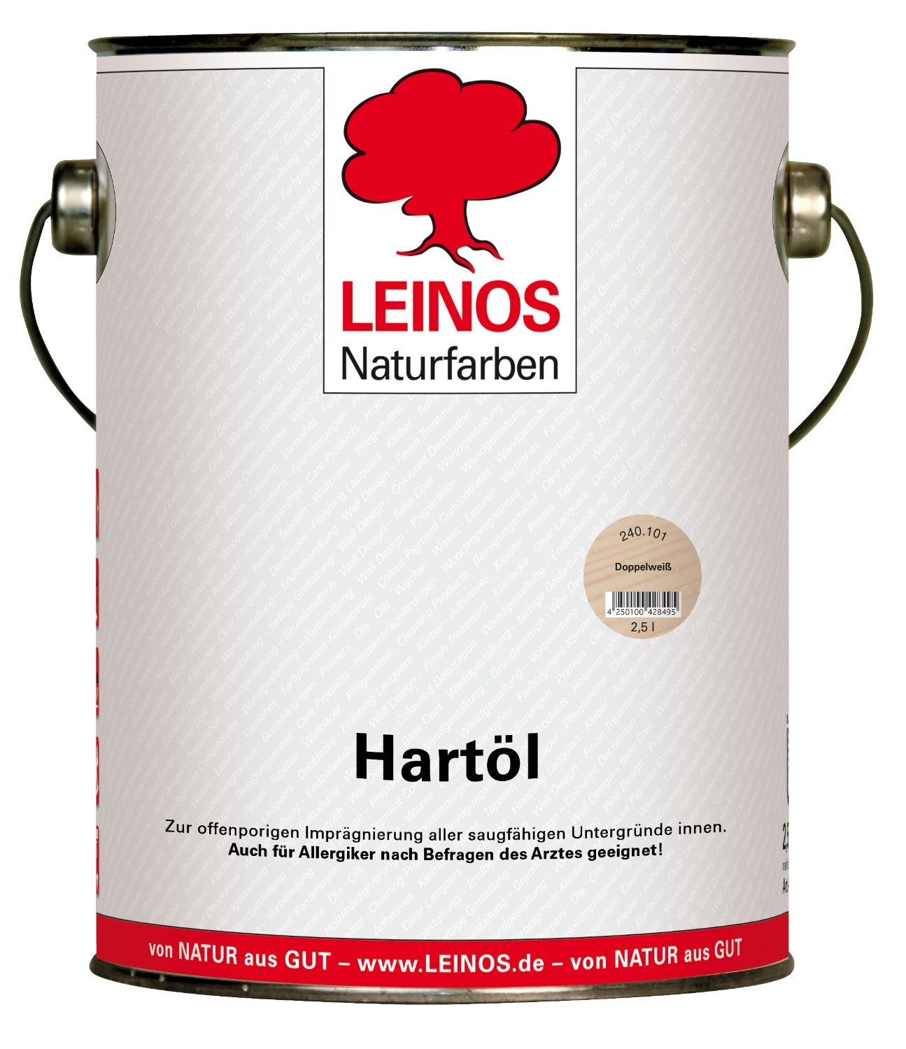 LEINOS Hartöl Doppelweiß 240 2,5L innen