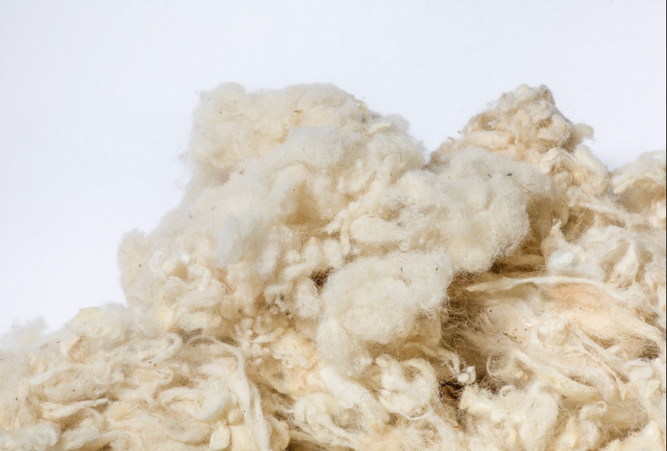 Flockenwolle aus aufbereiteter Schafwolle zur Dämmung 10 Kg 