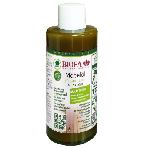 BIOFA Möbelöl, farblos lösemittelfrei 150 ml