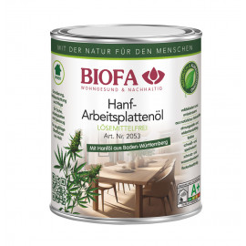 Biofa Hanf-Arbeitsplattenöl farblos lösemittelfrei 2053, 2,5 l