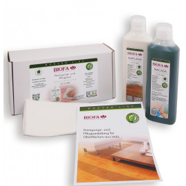 Biofa Reinigungs- und Pflegeset für Holzoberflächen, 4085
