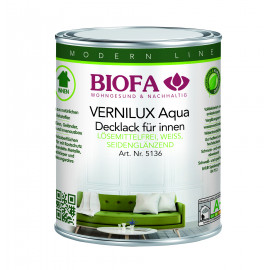 VERNILUX Aqua Decklack für innen seidenglänzend weiß lösemittelfrei 1 l